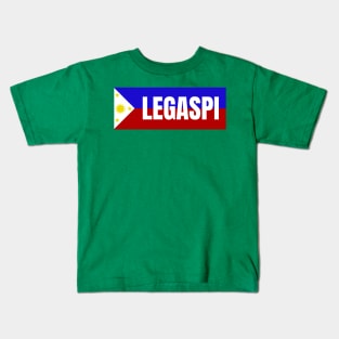 Legaspi City Albay in Philippines Flag Kids T-Shirt